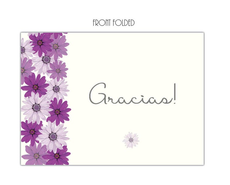 Elcer 20 Tarjetas de Agradecimiento Thank You cards Notes in Spanish Gracias Cards for Wedding, Baby Shower,Anniversary, Bridal Shower - Flores Gracias Cards in Spanish EspaÃ±ol with envelopes - Image 5